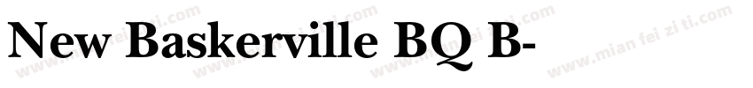 New Baskerville BQ B字体转换